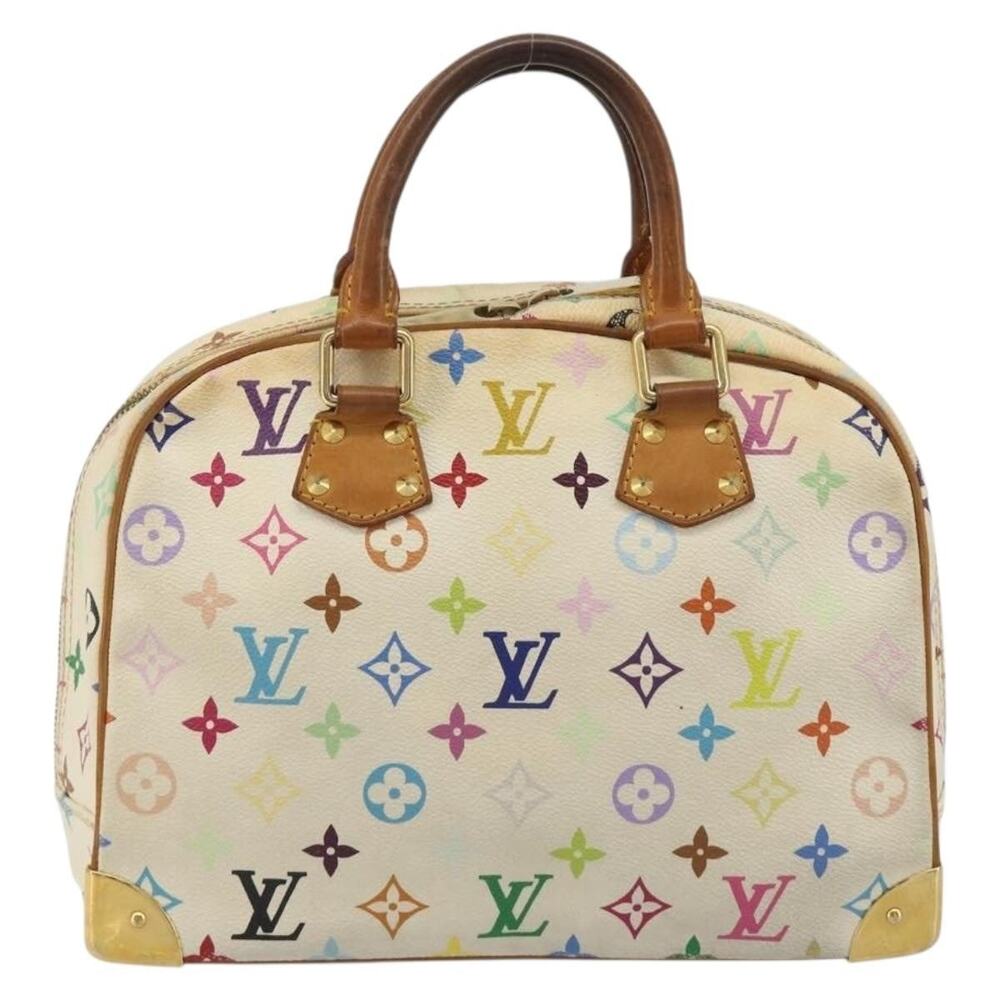 Louis Vuitton Monogram Multicolor Trouville Handbag White